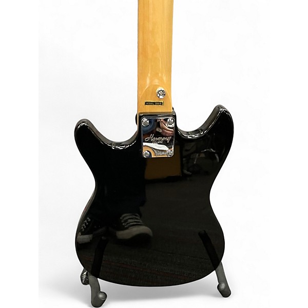 Used Harmony H802 Black Solid Body Electric Guitar