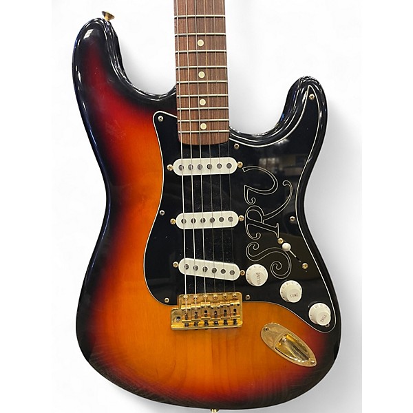 Vintage 1996 Fender Stevie Ray Vaughan Stratocaster 3 Color Sunburst Solid Body Electric Guitar