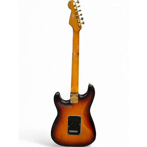 Vintage 1996 Fender Stevie Ray Vaughan Stratocaster 3 Color Sunburst Solid Body Electric Guitar