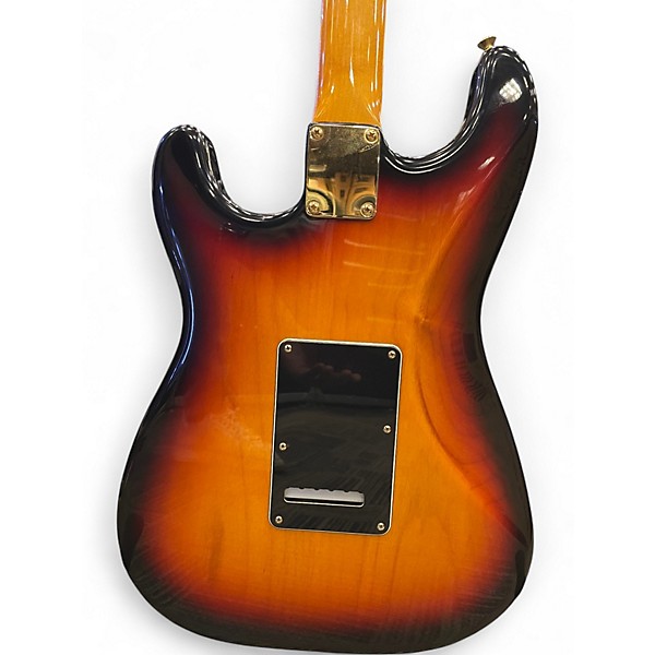 Vintage 1996 Fender Stevie Ray Vaughan Stratocaster 3 Color Sunburst Solid Body Electric Guitar