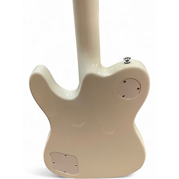 Used Fender JA90 Jim Adkins Thinline Telecaster White Hollow Body Electric Guitar