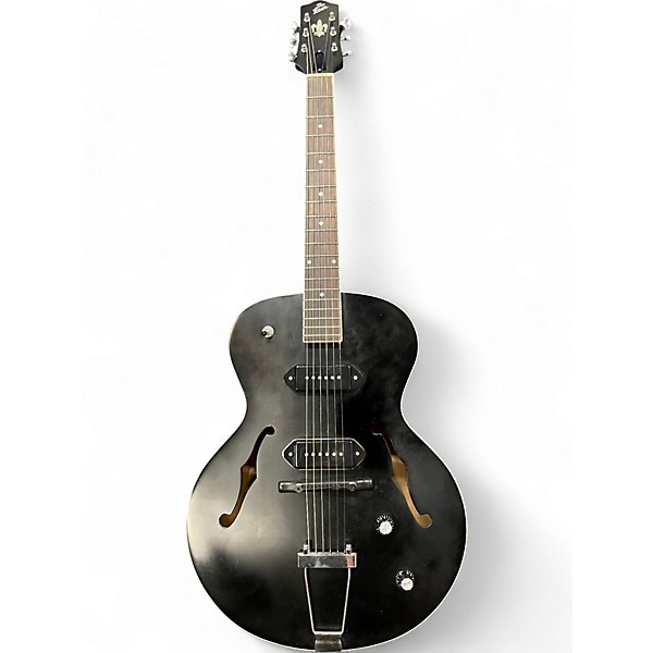 Used The Loar LH319BK Black Hollow Body Electric Guitar