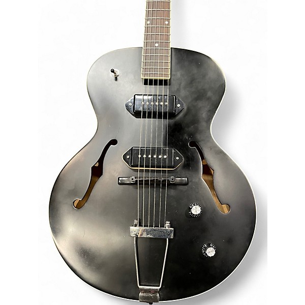 Used The Loar LH319BK Black Hollow Body Electric Guitar