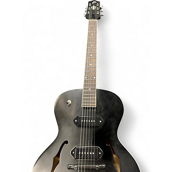 Used The Loar LH319BK Black Hollow Body Electric Guitar