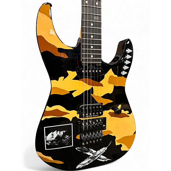 Used ESP GEORGE LYNCH DESERT EAGLE Camo Solid Body Electric Guitar