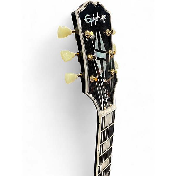 Used Epiphone Les Paul Custom Black Solid Body Electric Guitar