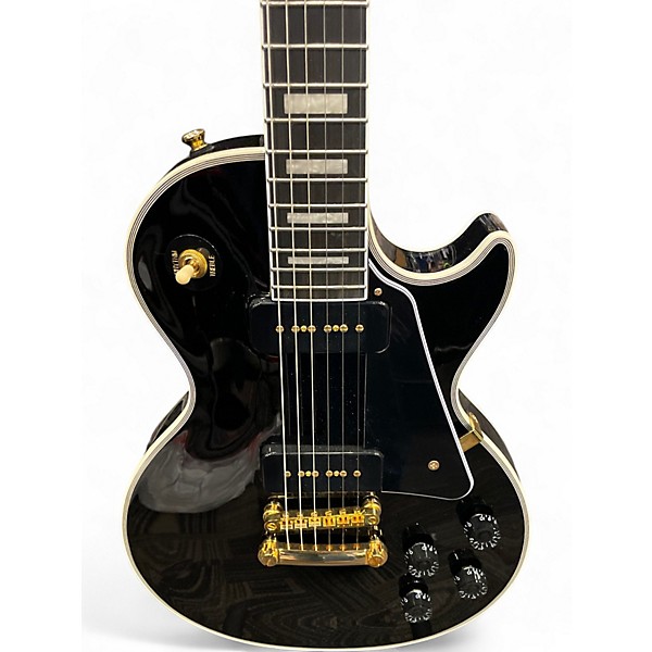 Used Epiphone Les Paul Custom Black Solid Body Electric Guitar