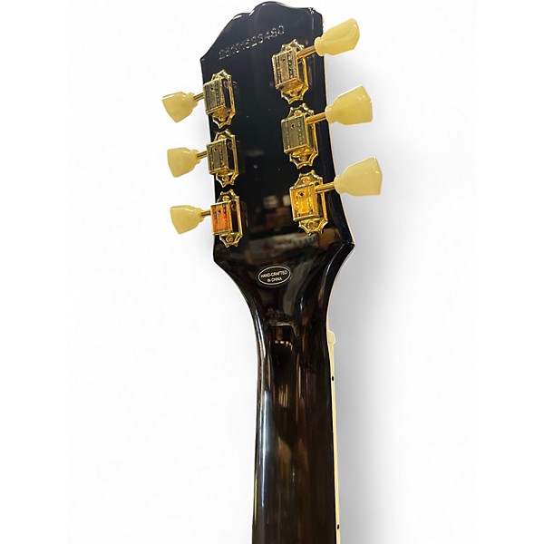 Used Epiphone Les Paul Custom Black Solid Body Electric Guitar