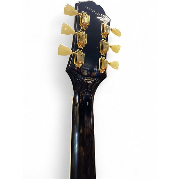 Used Epiphone Les Paul Custom Black Solid Body Electric Guitar