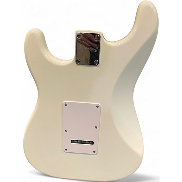 Used Squier STRATOCASTER Olympic White Solid Body Electric Guitar