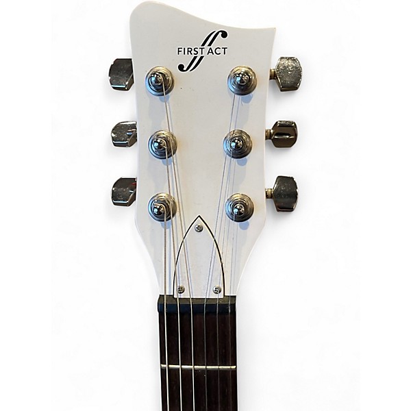 Used First Act Limited Edition Volkswagen Garage Master Antique White Solid Body Electric Guitar