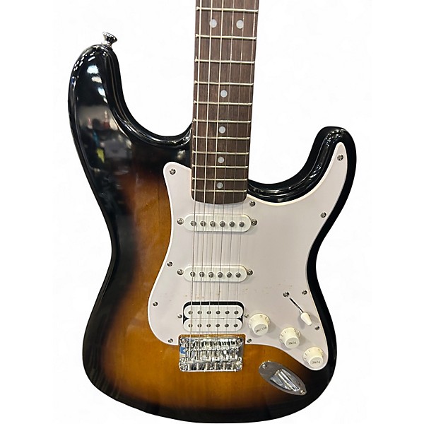 Used Squier Stratocaster 2 Color Sunburst Solid Body Electric Guitar