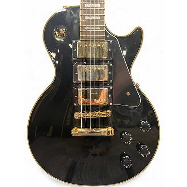 Used Epiphone LES PAUL BLACK BEAUTY Black and Gold Solid Body Electric Guitar