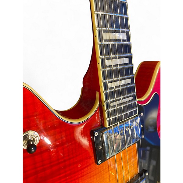 Used Hagstrom Viking Deluxe 2 Color Sunburst Hollow Body Electric Guitar