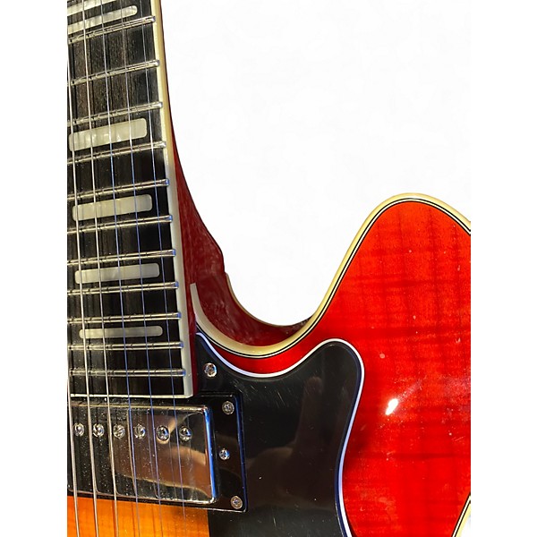 Used Hagstrom Viking Deluxe 2 Color Sunburst Hollow Body Electric Guitar