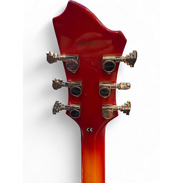 Used Hagstrom Viking Deluxe 2 Color Sunburst Hollow Body Electric Guitar