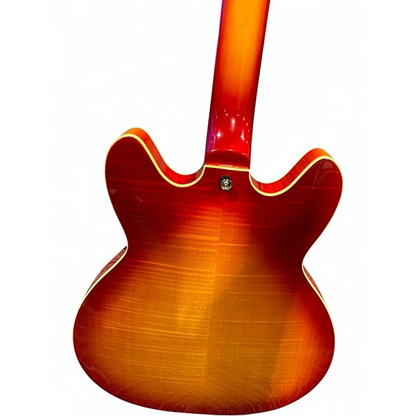 Used Hagstrom Viking Deluxe 2 Color Sunburst Hollow Body Electric Guitar