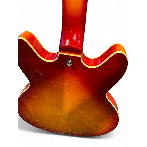 Used Hagstrom Viking Deluxe 2 Color Sunburst Hollow Body Electric Guitar
