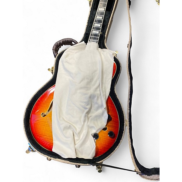Used Hagstrom Viking Deluxe 2 Color Sunburst Hollow Body Electric Guitar