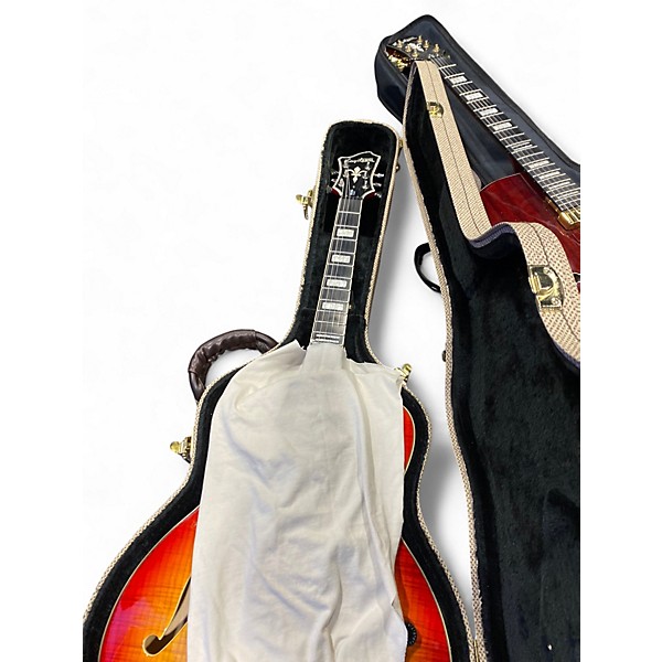 Used Hagstrom Viking Deluxe 2 Color Sunburst Hollow Body Electric Guitar