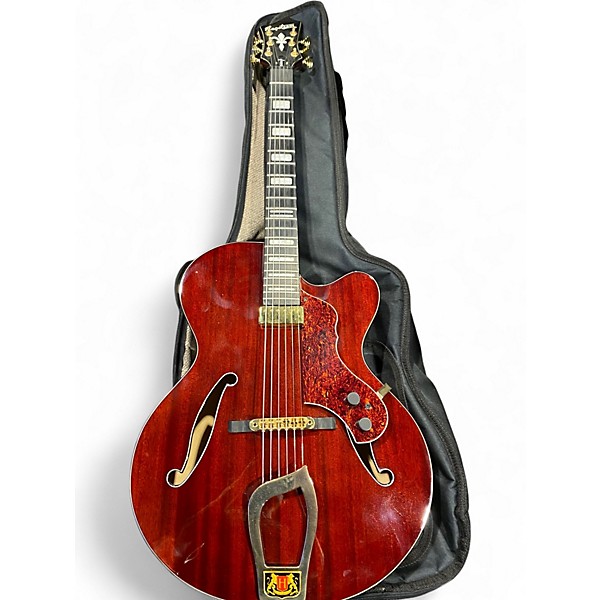 Used Hagstrom HL 550 Burgundy Acoustic Guitar