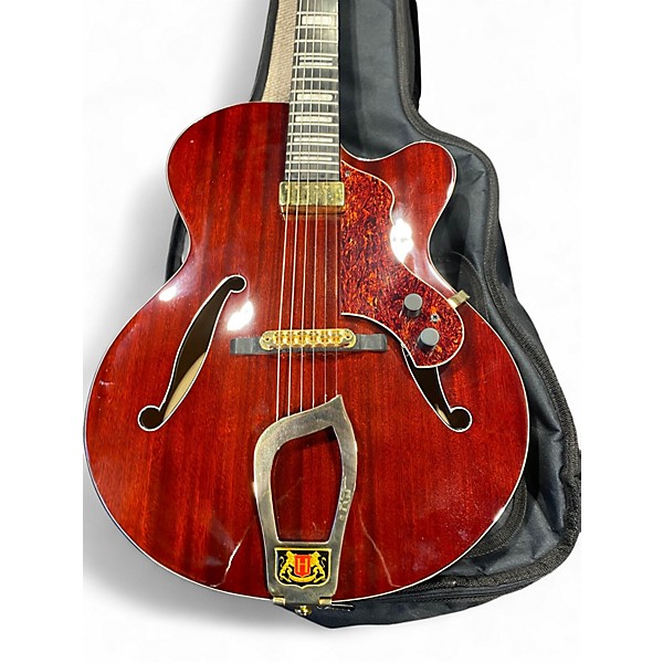 Used Hagstrom HL 550 Burgundy Acoustic Guitar