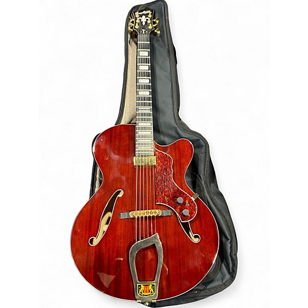 Used Hagstrom HL 550 Burgundy Acoustic Guitar