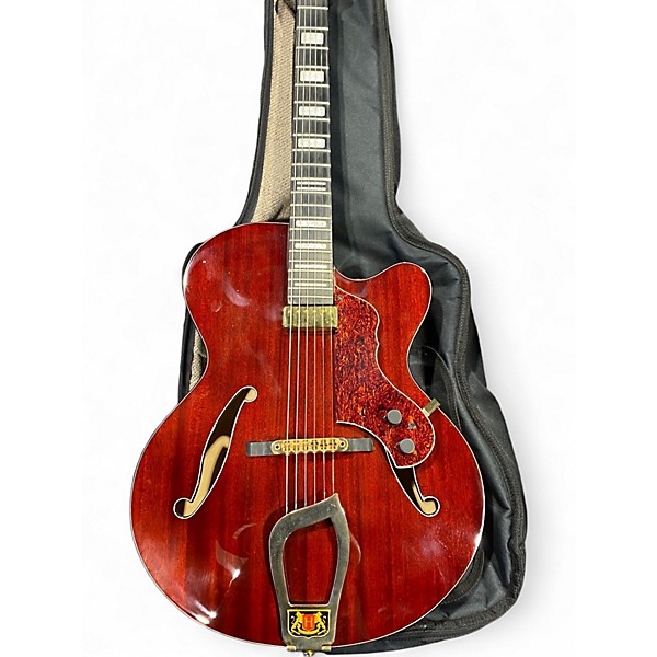 Used Hagstrom HL 550 Burgundy Acoustic Guitar