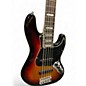 Used 2019 Fender American Elite Jazz Bass 5 String 3 Color Sunburst Electric Bass Guitar