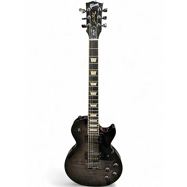 Used 2022 Gibson Les Paul Studio Session Trans Black Solid Body Electric Guitar