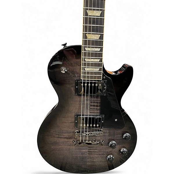 Used 2022 Gibson Les Paul Studio Session Trans Black Solid Body Electric Guitar