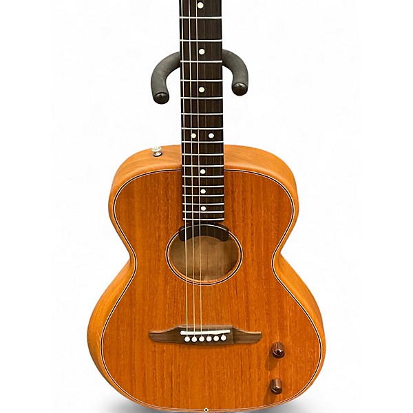 Used Fender highway parlor Natural Acoustic Electric Guitar