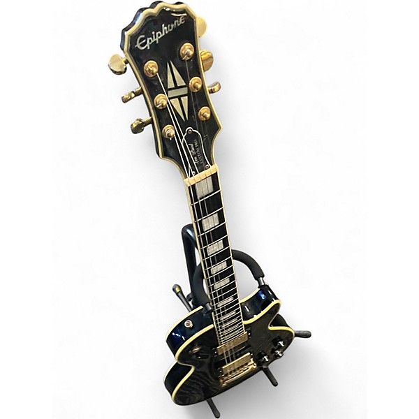 Used Epiphone les paul custom pro Black Solid Body Electric Guitar