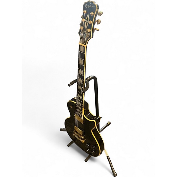 Used Epiphone les paul custom pro Black Solid Body Electric Guitar