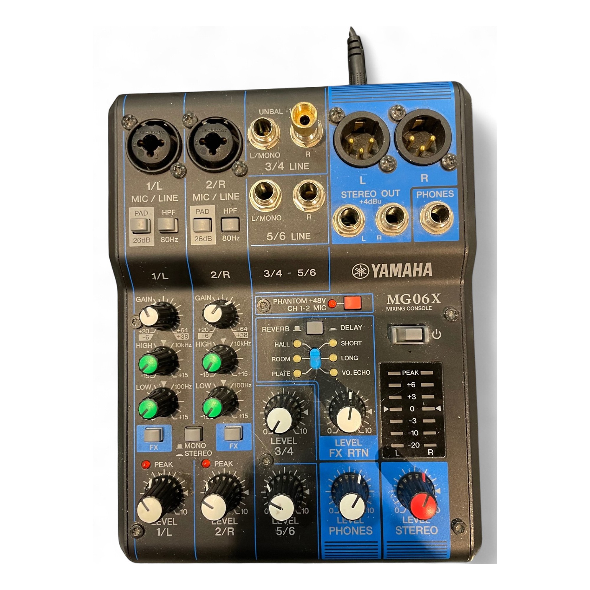 【中古】YAMAHA MG06 (ものはMK2) Used Yamaha MG06X Unpowered Mixer | Guitar Center