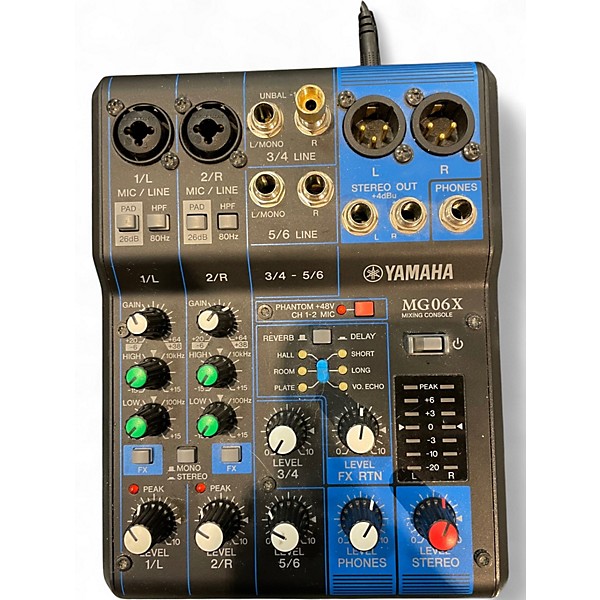 Used Yamaha MG06X Unpowered Mixer