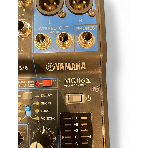 Used Yamaha MG06X Unpowered Mixer