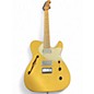 Used Warmoth Thinline Telecaster Gold Hollow Body Electric Guitar thumbnail