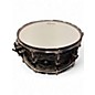 Used ddrum 14in Reflex Tattooed Lady Engraved Black Steel Snare Chrome Drum thumbnail