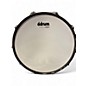 Used ddrum 14in Reflex Tattooed Lady Engraved Black Steel Snare Chrome Drum