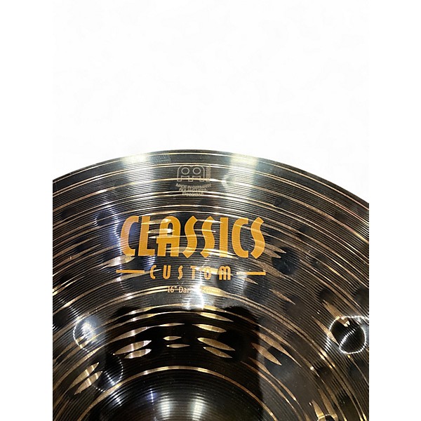 Used MEINL 16in CLASSICS CUSTOM DARK CRASH Cymbal