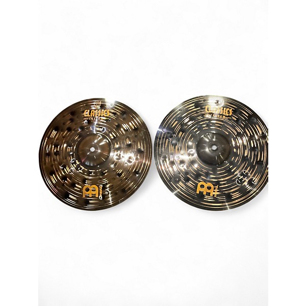 Used MEINL 14in CLASSICS CUSTOM DARK HIHAT PAIR Cymbal
