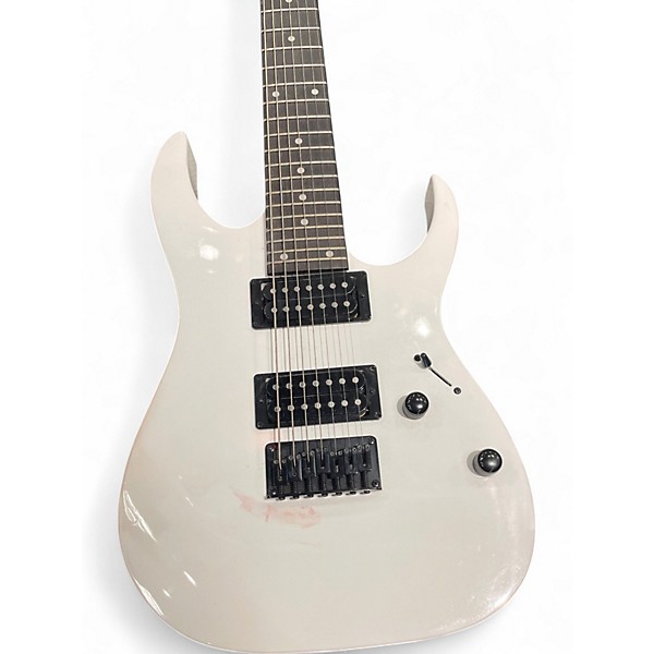 Used Ibanez GRG7221 White Solid Body Electric Guitar