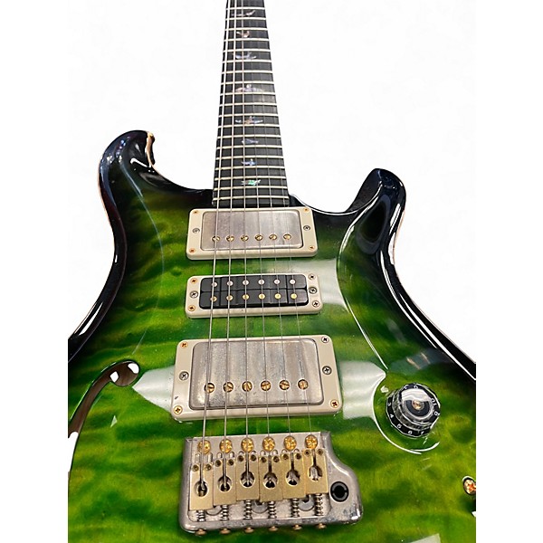 Used PRS Special 22 Green Hollow Body Electric Guitar