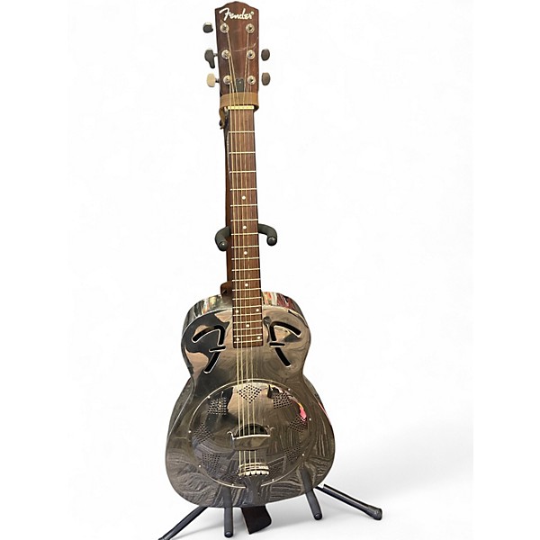 Used Fender FR-48 Chrome Resonator Guitar