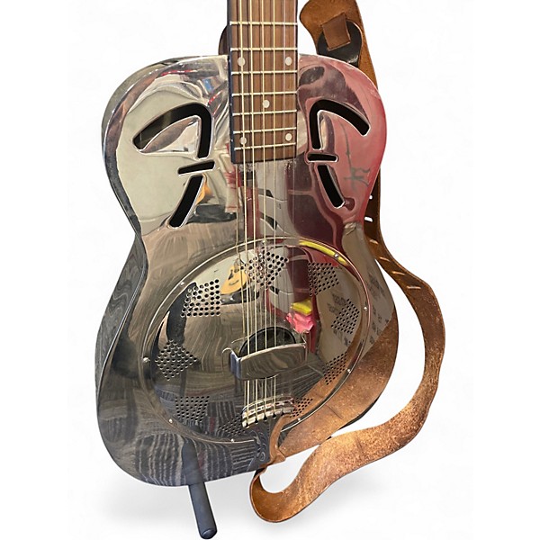 Used Fender FR-48 Chrome Resonator Guitar
