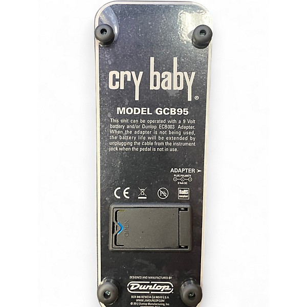Used Dunlop GCB95 Original Crybaby Wah Effect Pedal