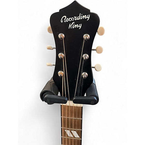 Used Recording King ROS7MBK Black Acoustic Guitar