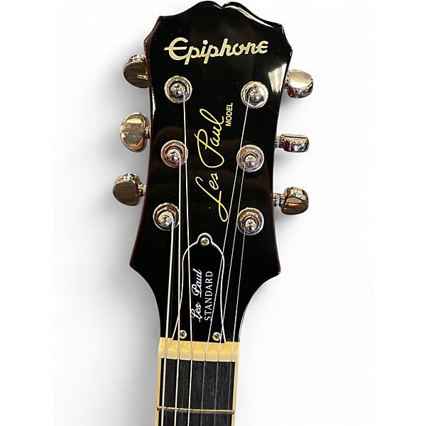 Used Epiphone Les Paul Standard Trans Red Solid Body Electric Guitar