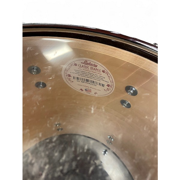 Used Ludwig 14in Classic Maple Trans Brown Drum